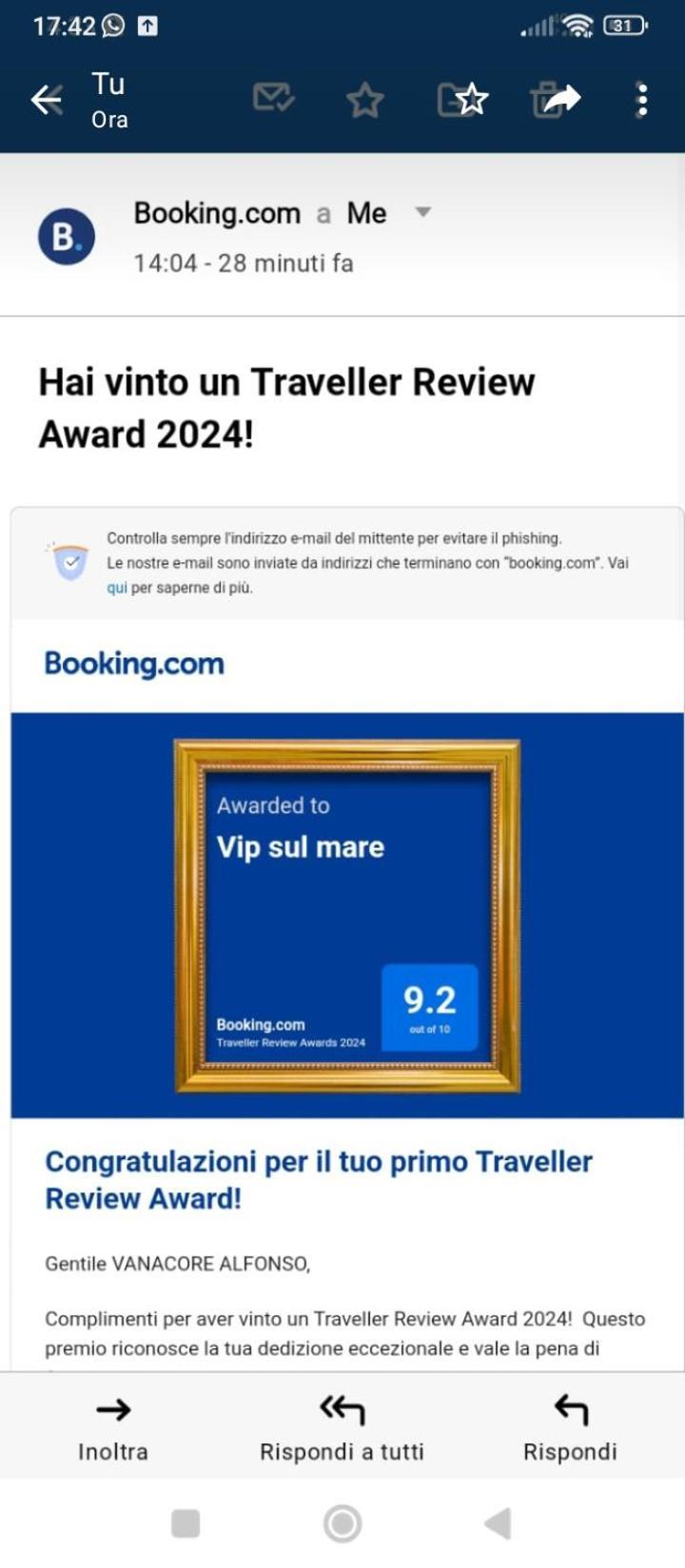 Vip Sul Mare Bed & Breakfast กาสเตลลัมมาเร ดิ สตาเบีย ภายนอก รูปภาพ